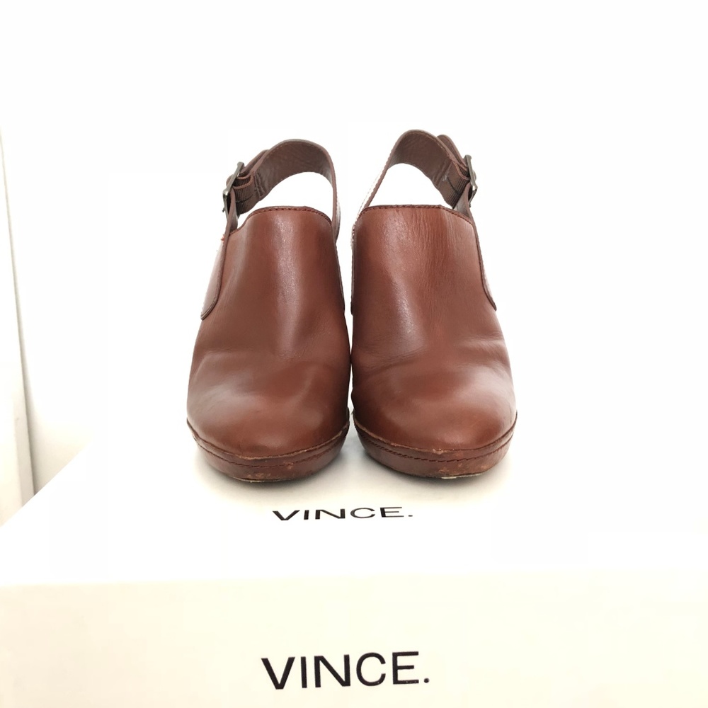 Cognac Vince Talya Booties View 2